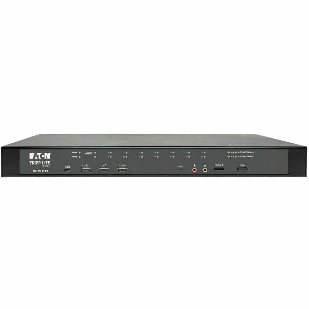 Tripp Lite Cat5 KVM Switch Over IP 16-Port w/Virtual Media 2 Users 1URM TAA - 16 Computer(s) - 1 Local User(s) - 1 Remote User(s) - 19 x Network (RJ-45) - 2 x PS/2 Port - 6 x USB1 x VGA - Rack-mountab... - B064-016-01-IPG - eCommerce Business Prime