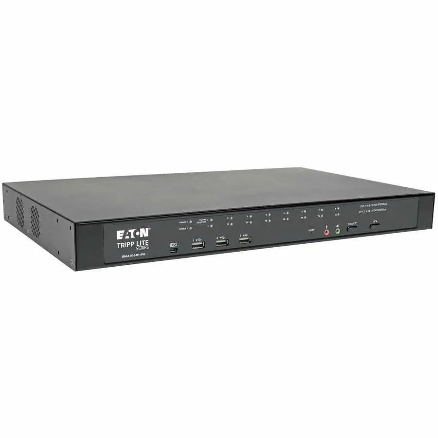 Tripp Lite Cat5 KVM Switch Over IP 16-Port w/Virtual Media 2 Users 1URM TAA - 16 Computer(s) - 1 Local User(s) - 1 Remote User(s) - 19 x Network (RJ-45) - 2 x PS/2 Port - 6 x USB1 x VGA - Rack-mountab... - B064-016-01-IPG - eCommerce Business Prime