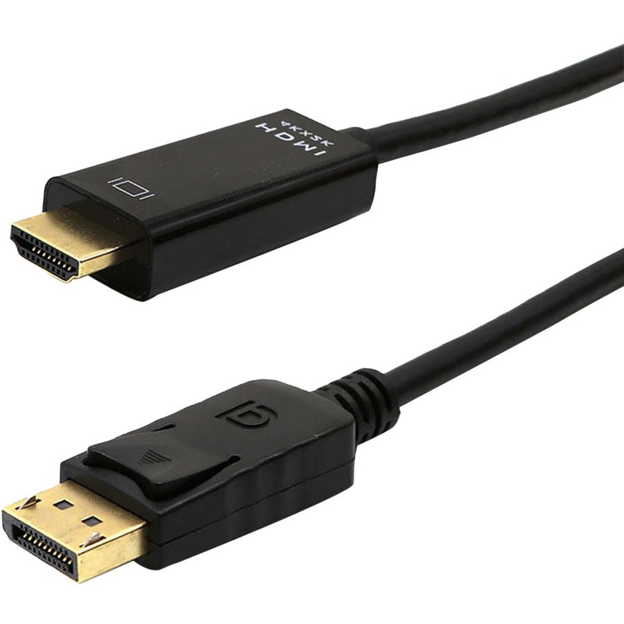 4XEM 4K Displayport to HDMI Cable 6ft - 6 ft DisplayPort/HDMI A/V Cable for Audio/Video Device, HDTV, Projector, Graphics Card, Monitor, Notebook - First End: 1 x 19-pin HDMI 2.0 Digital Audio/Video -... - 4XDPHDMI6FT4K