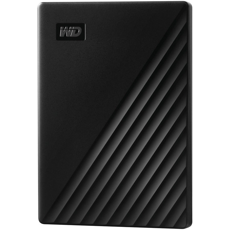 WD My Passport 2 TB Portable Hard Drive - External - Black - USB 3.2 - 256-bit Encryption Standard - WDBYVG0020BBK-WESN