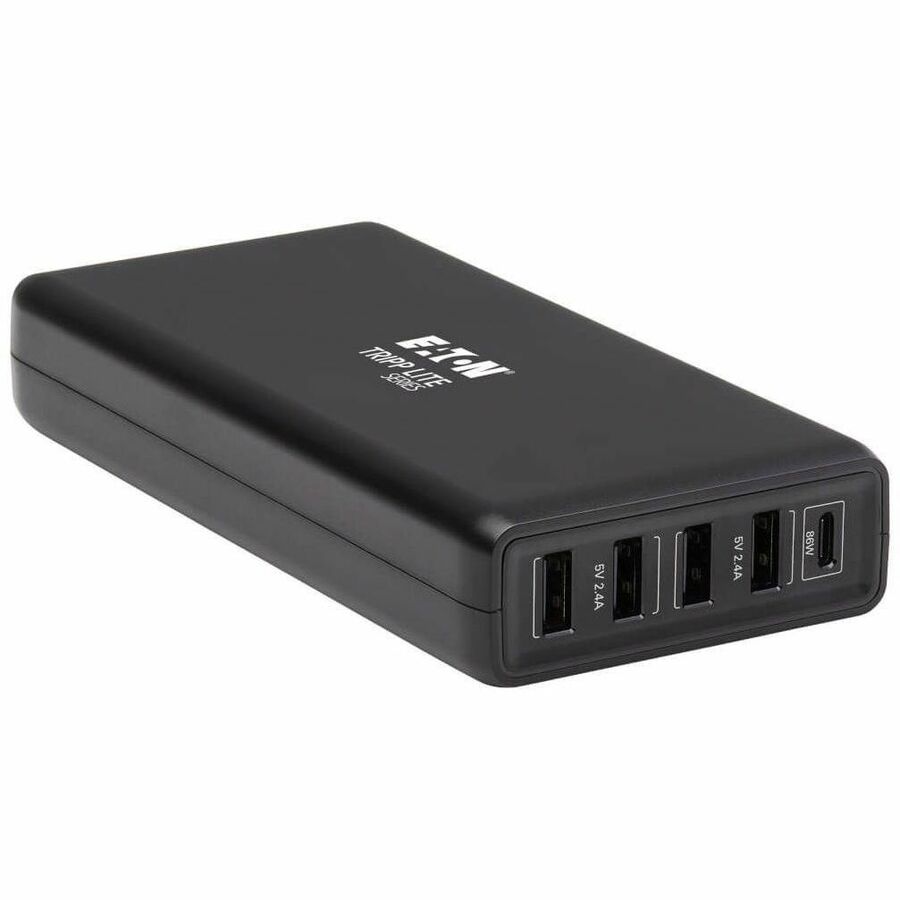 Tripp Lite USB Charging Station 5-Port 4 USB-A Auto Sensing 1 USB C 110W - 120 V AC, 230 V AC Input - 5 V DC/4.80 A, 20 V DC, 15 V DC, 12 V DC Output - U280-005-WS4C1