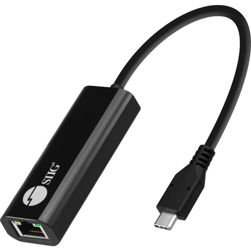 SIIG USB-C to 2.5G Ethernet Adapter - USB 3.1 Type C - 1 Port(s) - 1 - Twisted Pair - 2.5GBase-T - Portable - JU-NE0A11-S1