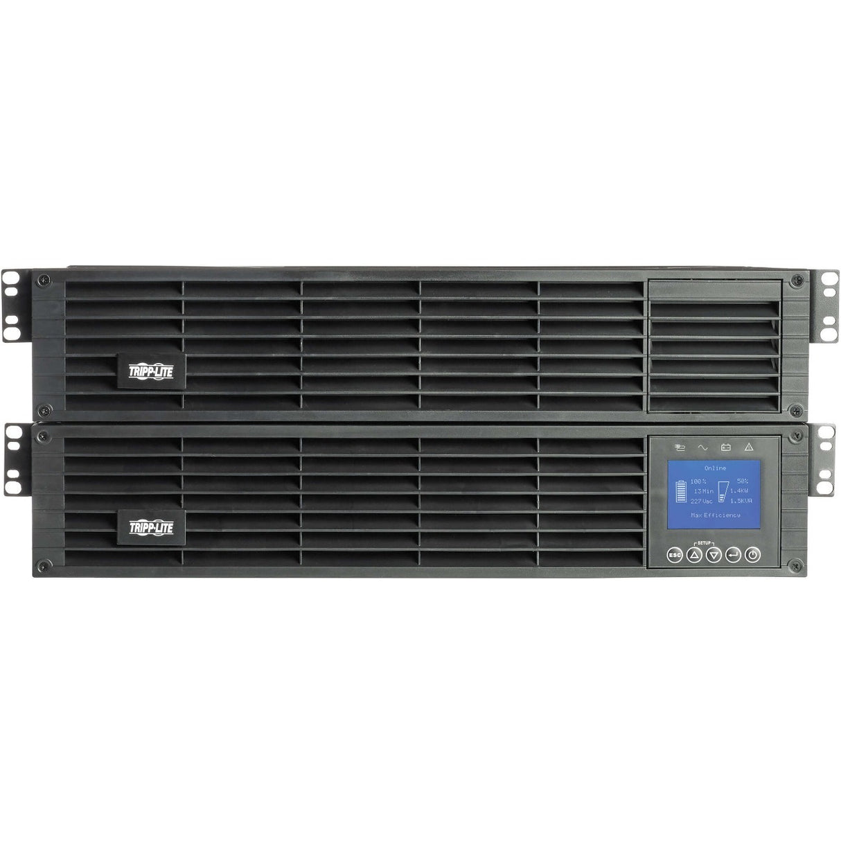 Tripp Lite Smart Online UPS 3000VA 2700W 208/120V Step-Down Transformer 4U - 4U Rack/Tower - 3 Hour Recharge - 5 Minute Stand-by - 230 V AC Input - 120 V AC, 208 V AC Output - 12 x NEMA 5-15/20R, 6 x ... - SU3000LCD2UHVTF