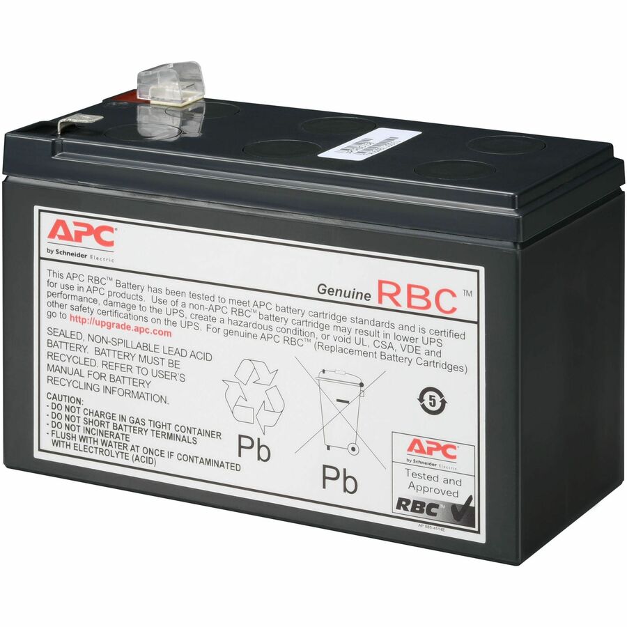 APC by Schneider Electric Replacement Battery Cartridge #158 - Lead Acid - Sealed/Maintenance-free/Leak Proof/User Replaceable - Hot Swappable - 3 Year Minimum Battery Life - 5 Year Maximum Battery Li... - APCRBC158