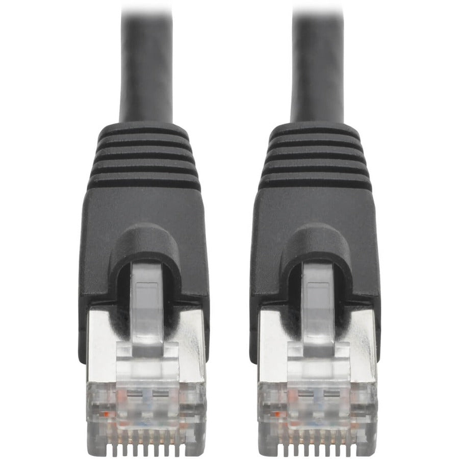 Tripp Lite Cat6a Ethernet Cable 10G STP Snagless Shielded PoE M/M Black 4ft - 4 ft Category 6a Network Cable for Network Device, Switch, Hub, Patch Panel, Router, Modem, VoIP Device, Surveillance Came... - N262-004-BK EATON
