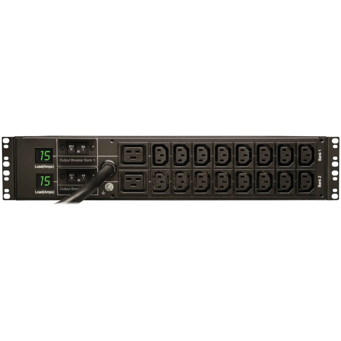 Tripp Lite PDU Metered 16 C13 2 C19 Outlets 208/240V 5.8kW L6-30P 2URM TAA - Metered - NEMA L6-30P - 16 x IEC 60320 C13, 2 x IEC 60320 C19 - 230 V AC - 2U - Horizontal - Rack-mountable - TAA Compliant - PDUMH30HV6