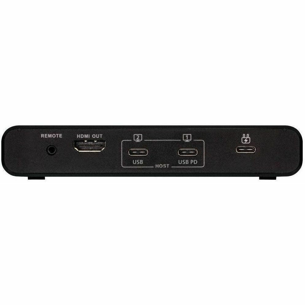 Tripp Lite USB C KVM Dock 2-Port 4K HDMI USB-A Hub PD Charging USB 3.2 Gen 1 - 2 Computer(s) - 1 Local User(s) - 3840 x 2160 - 5 x USB - 1 x HDMI - TAA Compliant - B003-HC2-DOCK1