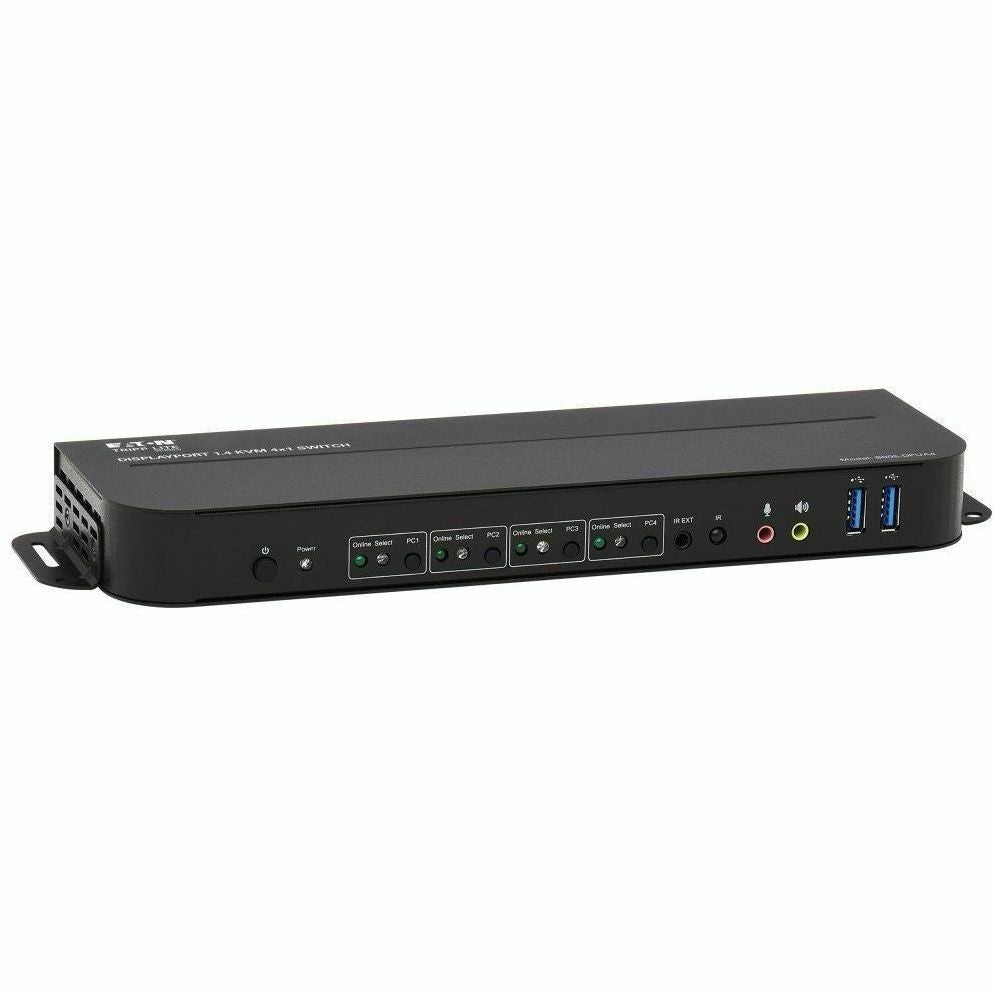 Tripp Lite DisplayPort USB KVM Switch 4-Port 4K 60Hz HDR DP 1.4 USB Sharing - 4 Computer(s) - 1 Local User(s) - 4096 x 2160 - 8 x USB - 1 x HDMI - 5 x DisplayPort - B005-DPUA4