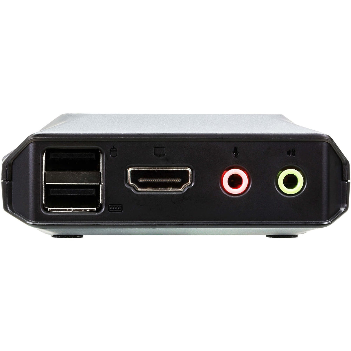 ATEN 2-Port USB 4K DCI HDMI Cable KVM Switch with Remote Port Selector - 2 Computer(s) - 4096 x 2160 - 5 x USB - 3 x HDMI - CS22H