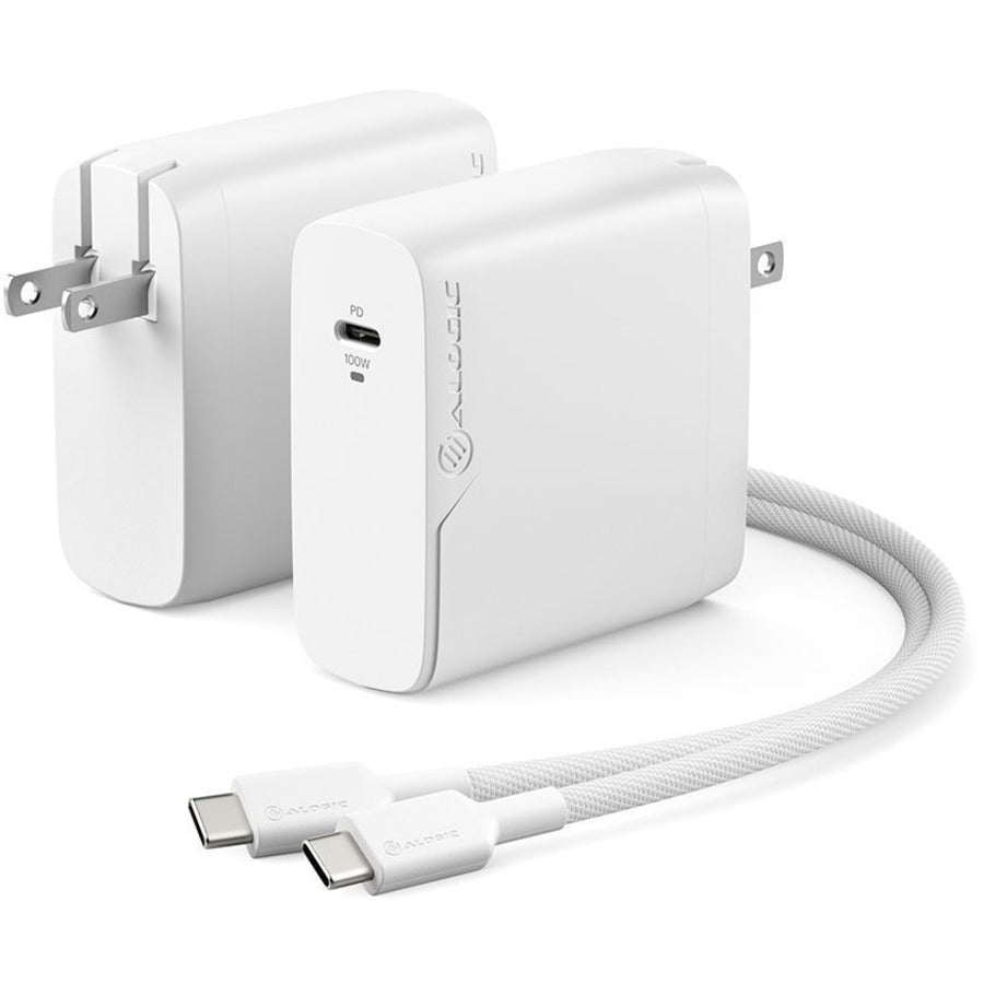 ALOGIC 1X100 Rapid Power 100W GaN Charger - ALOGIC 1X100 Rapid Power 100W GaN Charger -USB-C (Max. 100W) -Includes 2m USB-C Charging Cable