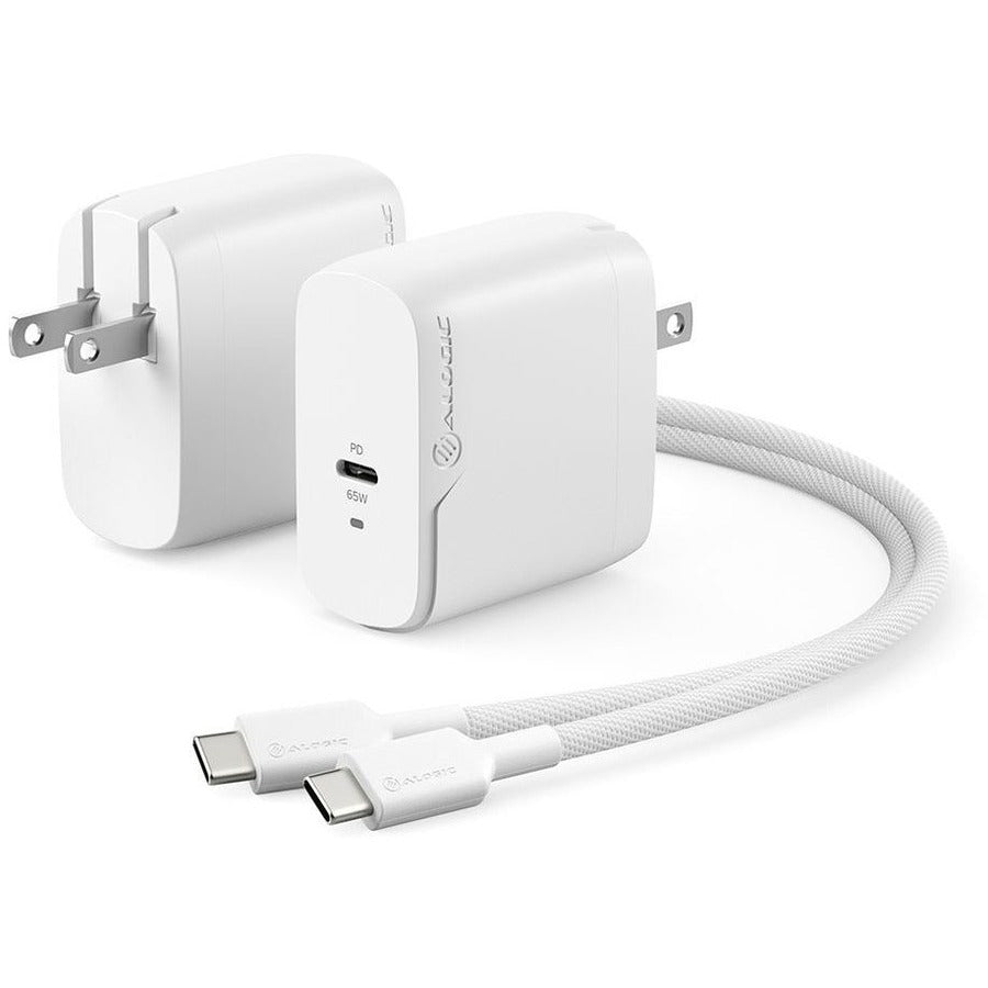 ALOGIC 1X65 Rapid Power 65W GaN Charger - ALOGIC 1X65 Rapid Power 65W GaN Charger -Includes 2m USB-C Charging Cable.