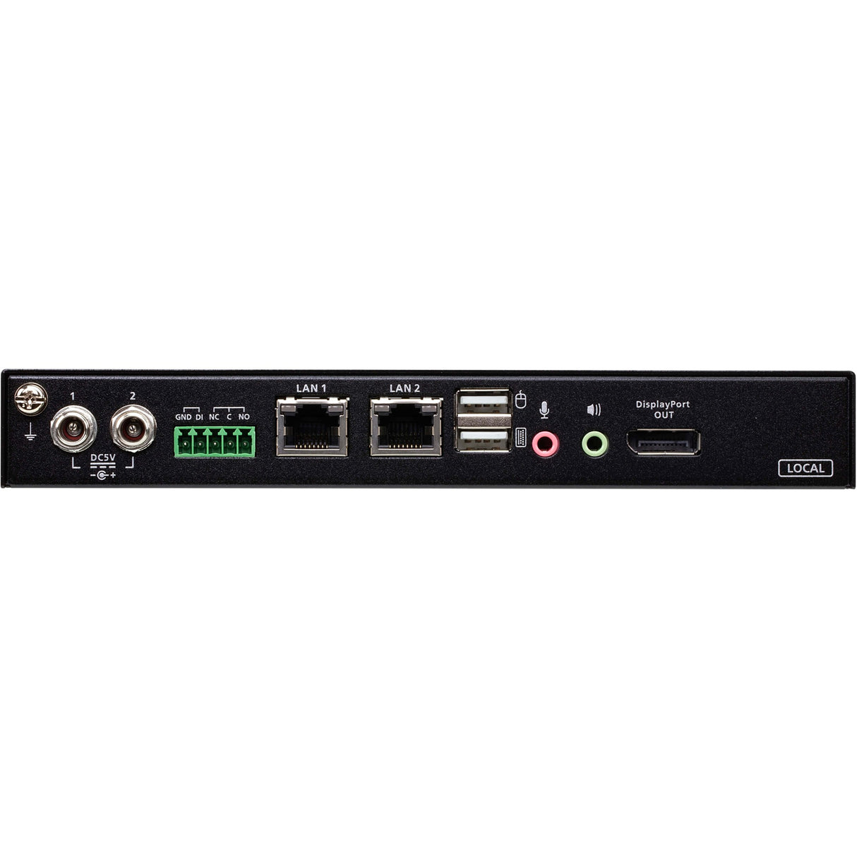 ATEN 1-Local/Remote Share Access Single Port 4K DisplayPort KVM over IP Switch - 1 Computer(s) - 1 Local User(s) - 1 Remote User(s) - 4096 x 2160 - 2 x Network (RJ-45) - 4 x USB - Desktop, Rack-mounta... - CN9950