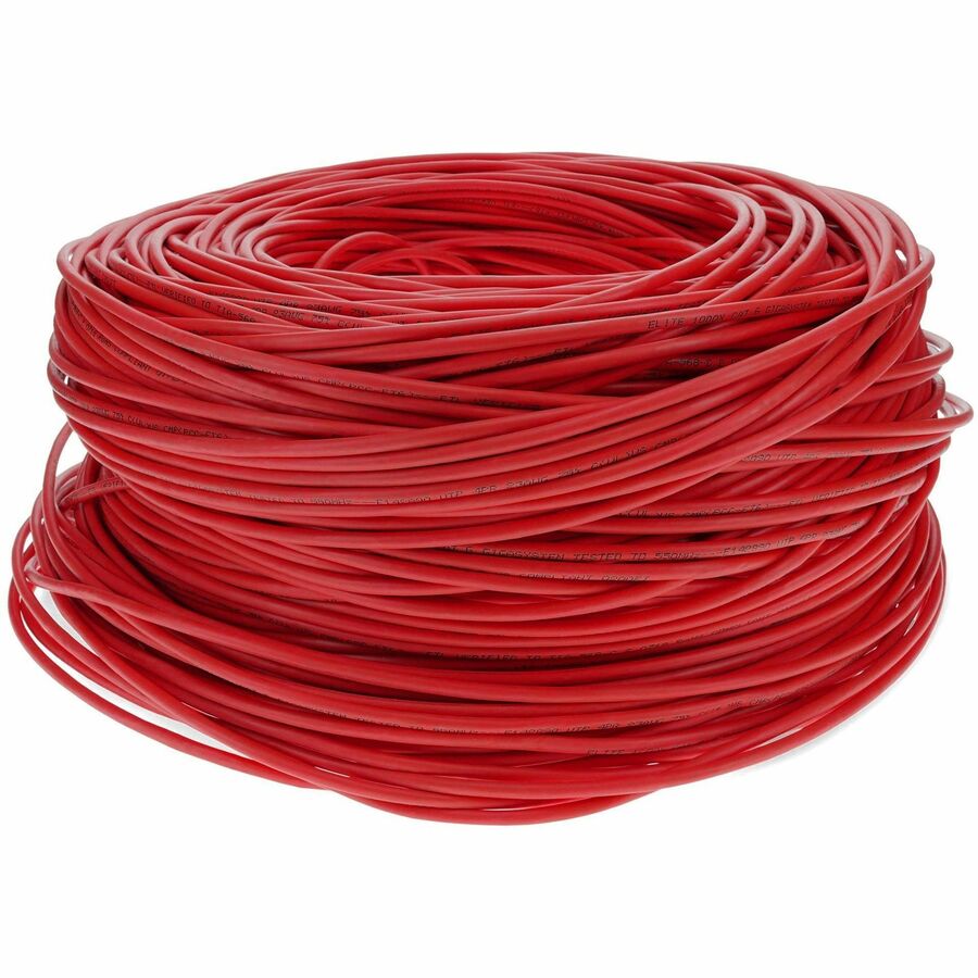 AddOn 1000ft Non-Terminated Red Cat6 STP PVC Copper Patch Cable - 1000 ft Category 6 Network Cable for Network Device - Patch Cable - Shielding - 24 AWG - Red - 1 - ADD-CAT6BULK1KS-RD