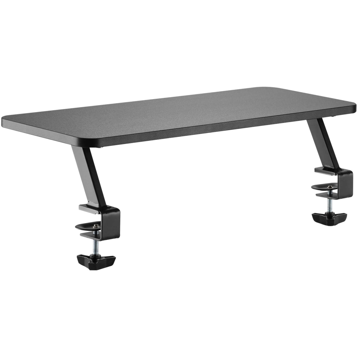 Tripp Lite Safe-IT Clamp-On Monitor Riser - Antimicrobial Protection, 25.6 in. (65 cm) - Clamp Mount for Monitor, HDTV, Notebook, Mobile Printer, Workstation - Black - 44 lb Load Capacity - WWSSCOS26AM