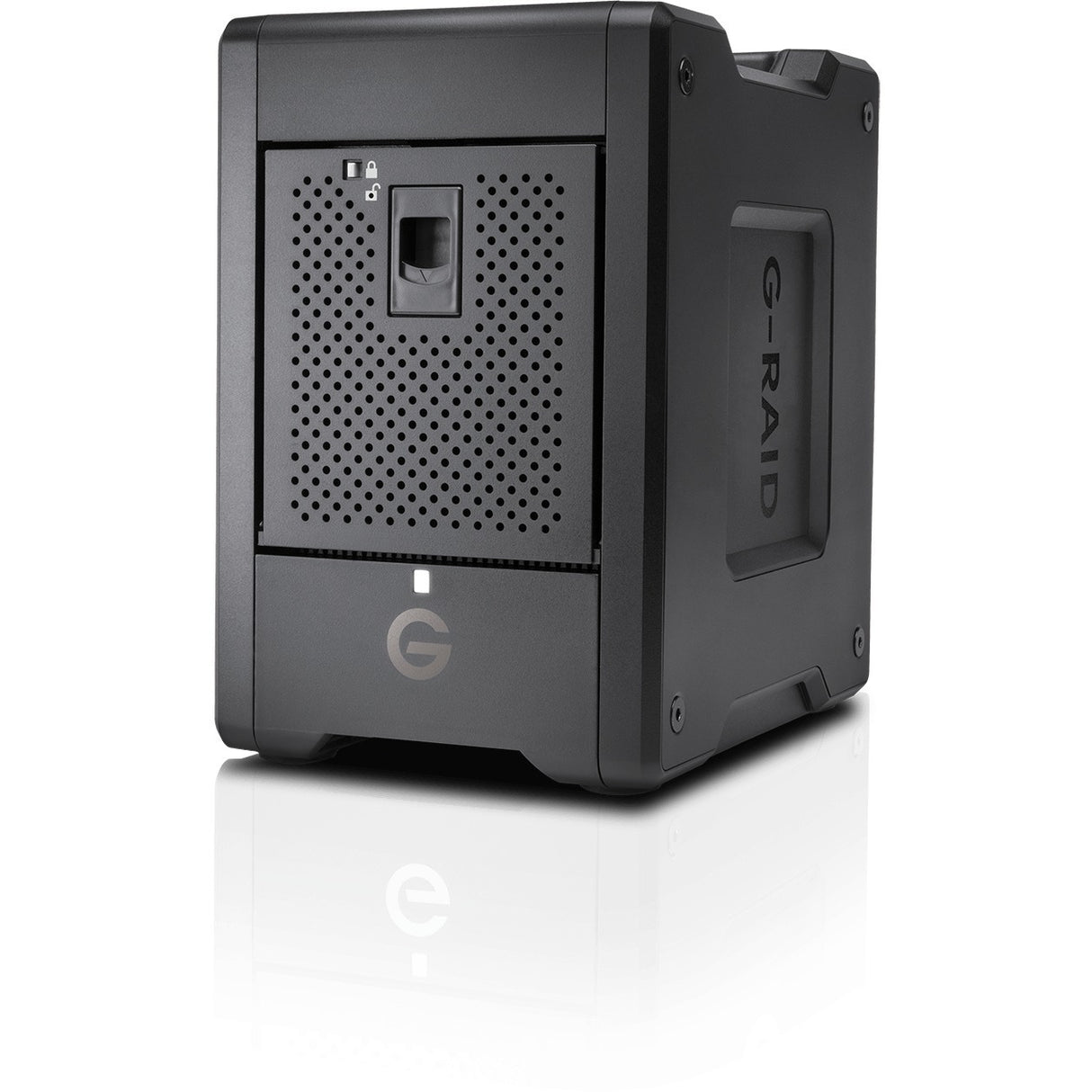 SanDisk Professional G-RAID SHUTTLE 4 24TB - 4 x HDD Supported - 72 TB Supported HDD Capacity - 4 x HDD Installed - 24 TB Installed HDD Capacity - 4 x Total Bays - Desktop - SDPH34H-024T-NBAAB