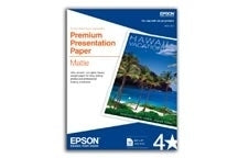 Epson Premium Presentation Paper Matte, Double-Sided (8.5" x 11") (50 Sheets/Pkg) - S041568