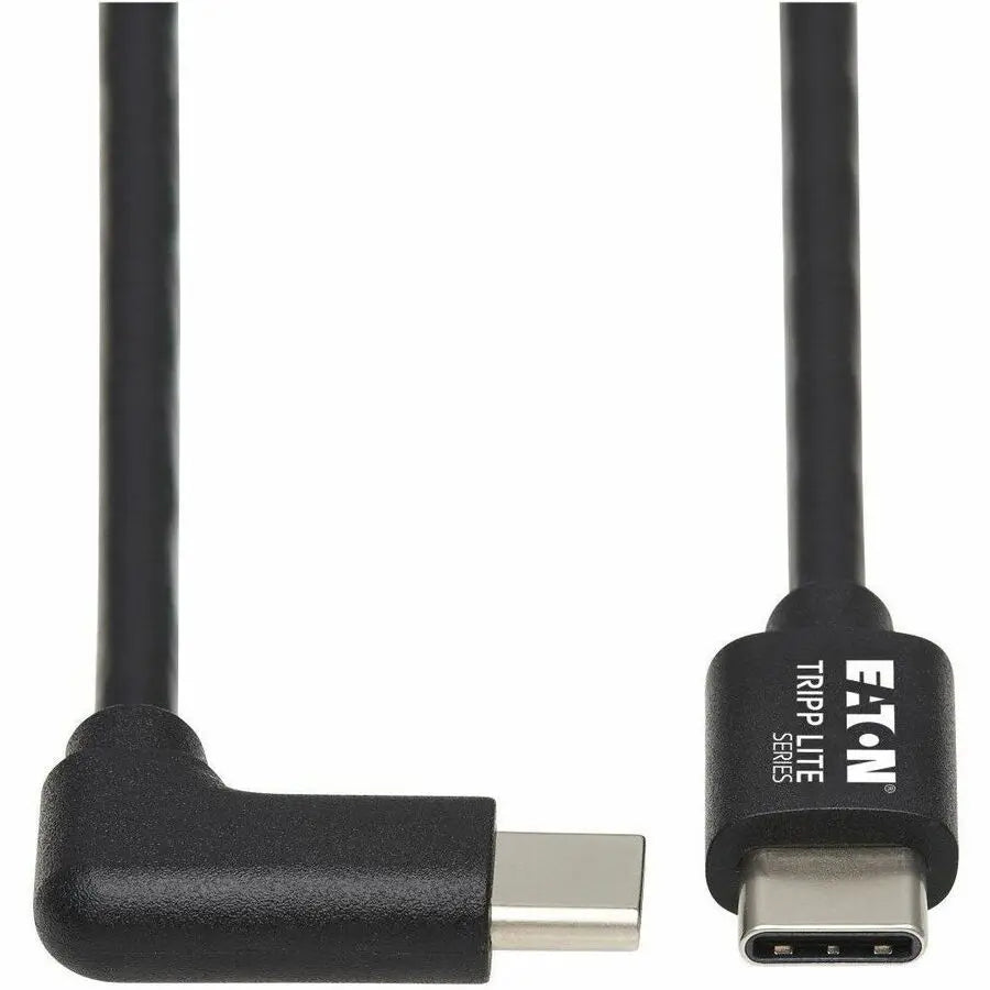 Tripp Lite USB C Charging Cable USB 2.0 M/M 60W PD Charging Right-Angle 2M - 6.56 ft Thunderbolt 3 Data Transfer Cable for Smartphone, Computer, Charger, Power Bank, MacBook Pro, Chromebook, Notebook,... - U040-02M-C-RA - eCommerce Business Prime