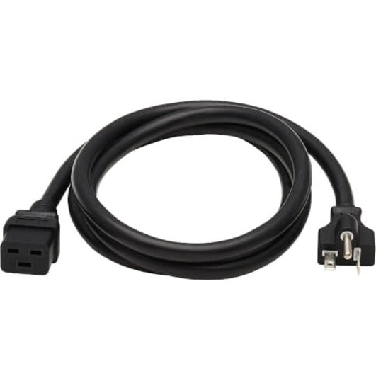 Tripp Lite Power Cord C19 to NEMA 5-20P Heavy Duty 20A 125V 12AWG Black 6ft - For PDU, UPS, Server, Router, Network Switch - 125 V AC / 20 A - Black - 6 ft Cord Length - North America - P049-006