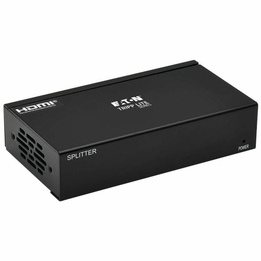 Tripp Lite HDMI Over Cat6 Splitter 2-Port 4K60Hz HDR 4:4:4 PoC HDCP 2.2 TAA - 3840 × 2160 - 230 ft Maximum Operating Distance - 1 x HDMI In - Network (RJ-45) - TAA Compliant - B127A-002-BH