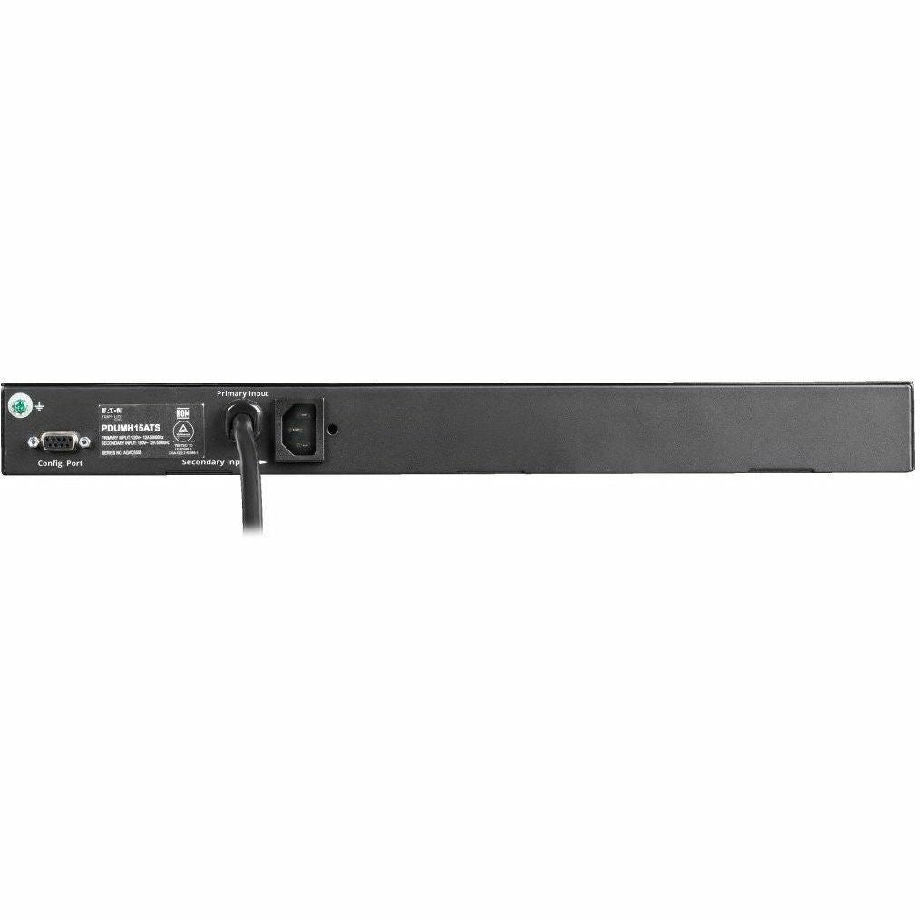 Tripp Lite PDU ATS / Metered 120V 1.44kW 15A 8 5-15R Dual 5-15P 12ft Cords - Metered Auto Transfer Switch - NEMA 5-15P - 8 x NEMA 5-15R - 120 V AC - 1U - Horizontal - Rack-mountable, Wall-mountable - ... - PDUMH15ATS