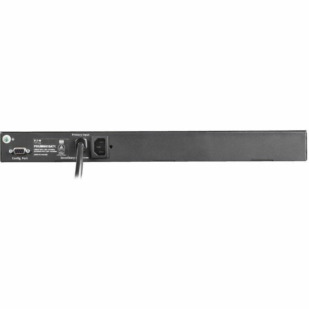 Tripp Lite PDU ATS/Monitored 120V 1.44kW 15A 8 5-15R Dual 5-15P 12ft Cords - Metered Auto Transfer Switch - NEMA 5-15P - 8 x NEMA 5-15R - 120 V AC - 1U - Horizontal - Rack-mountable, Wall-mountable - ... - PDUMNH15AT1