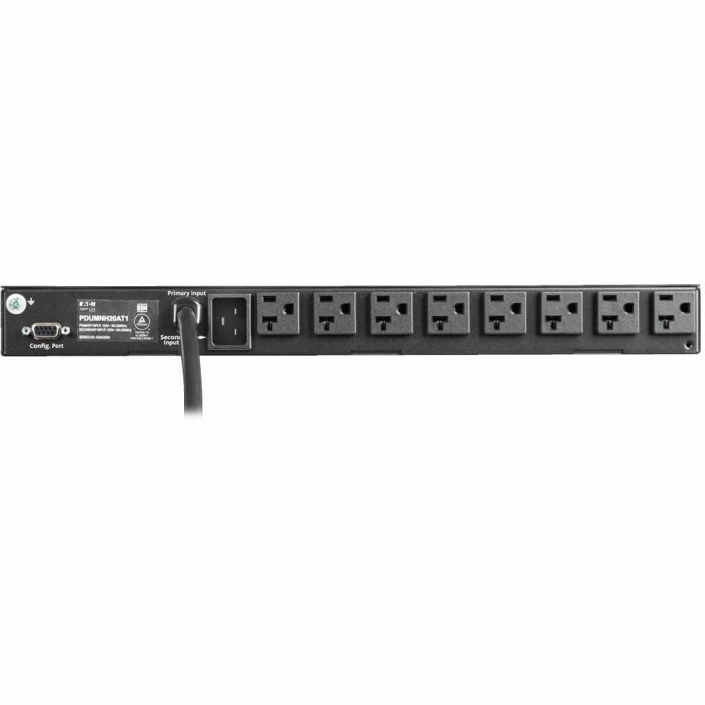 Tripp Lite PDU ATS / Monitored 120V 1.92kW 20A 16 5-15/20R Dual L5-20P 1URM - Metered Auto Transfer Switch - NEMA 5-20P, NEMA L5-20P - 16 x NEMA 5-15/20R - 120 V AC - 1U - Horizontal - Rack-mountable,... - PDUMNH20AT1