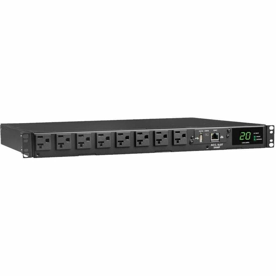 Tripp Lite PDU ATS / Monitored 120V 1.92kW 20A 16 5-15/20R Dual L5-20P 1URM - Metered Auto Transfer Switch - NEMA 5-20P, NEMA L5-20P - 16 x NEMA 5-15/20R - 120 V AC - 1U - Horizontal - Rack-mountable,... - PDUMNH20AT1