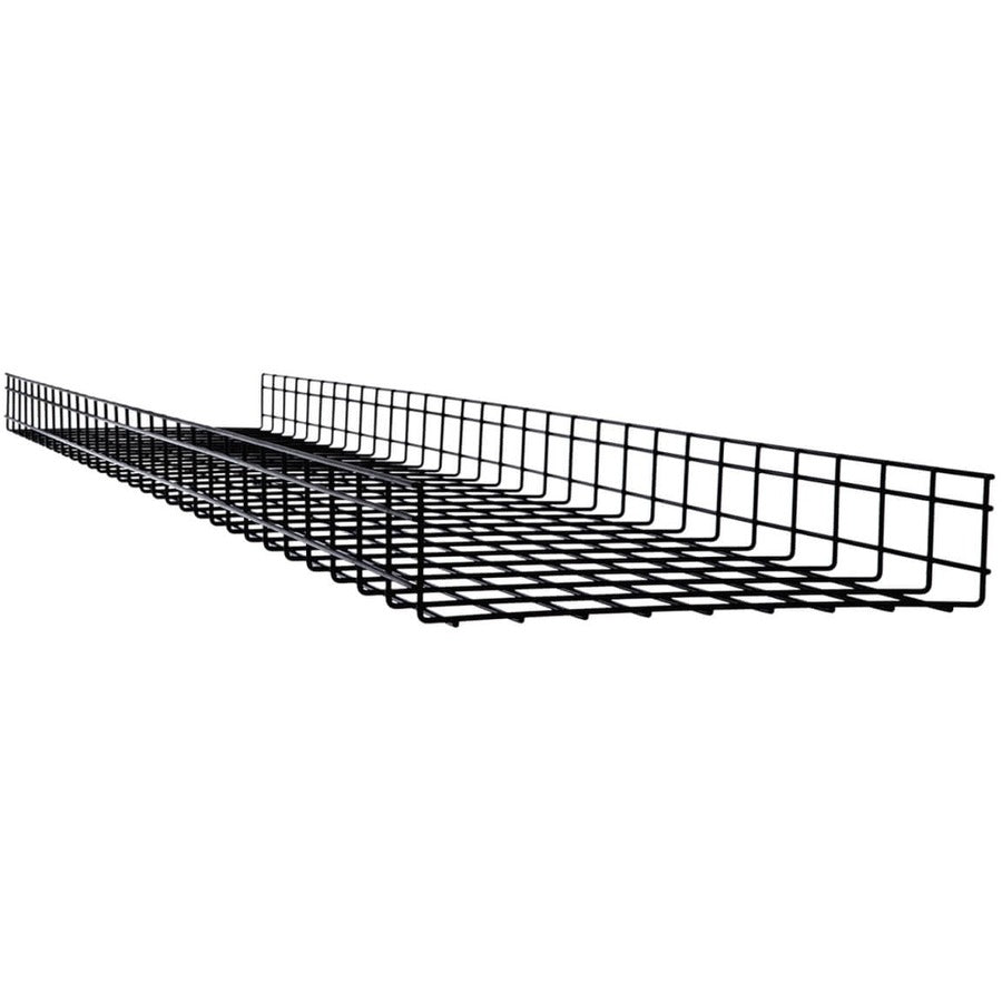 Tripp Lite Wire Mesh Cable Tray - 450 x 100 x 3000 mm (18 in. x 4 in. x 10 ft.), 6 Pack - Cable Tray - Black Powder Coat - 6 Pack - Steel - SRWB18410STR6