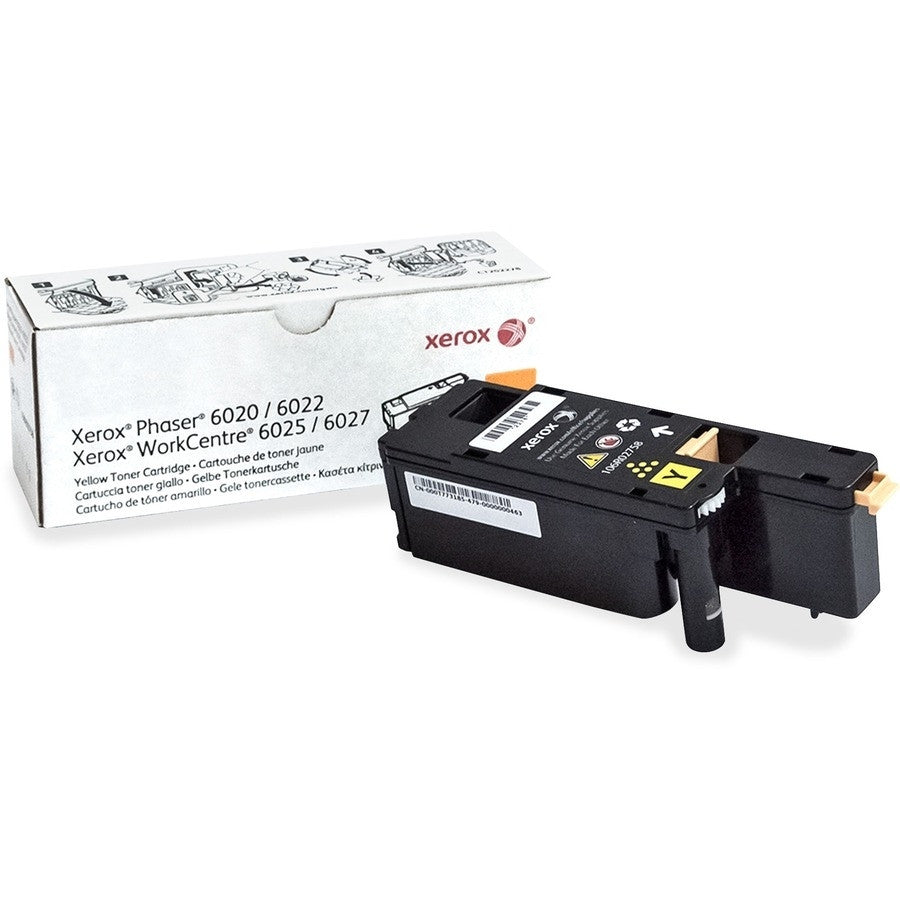 Xerox Phaser 6022/WorkCentre 6027 Yellow Toner Cartridge 106R02758 Xerox