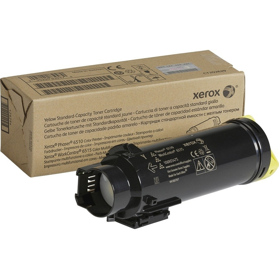 Xerox Phaser 6510/WorkCentre 6515 Yellow Standard Capacity Toner Cartridge 106R03475 Xerox