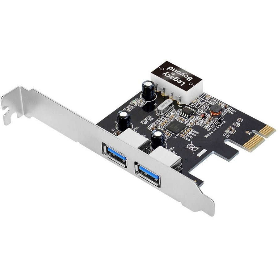 SIIG USB 3.0 2 Port (Ext) PCIe Host Card - UASP - 5Gbps Transfer Rate PCI Express 2.0 - Plug-in Card - LB-US0314-S1