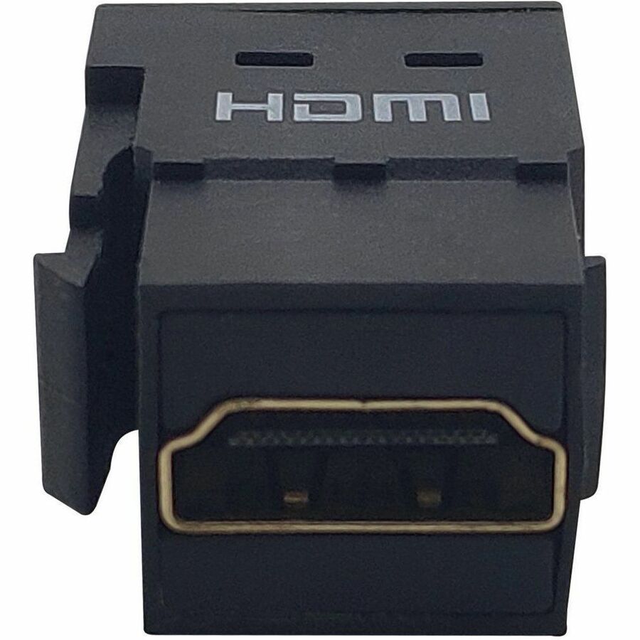 Tripp Lite HDMI Keystone/Panel-Mount Coupler (F/F) - 8K 60 Hz, Black - 7680 x 4320 Supported - Gold Connector - Gold Contact - Black - TAA Compliant - P164-000-KPBK8K