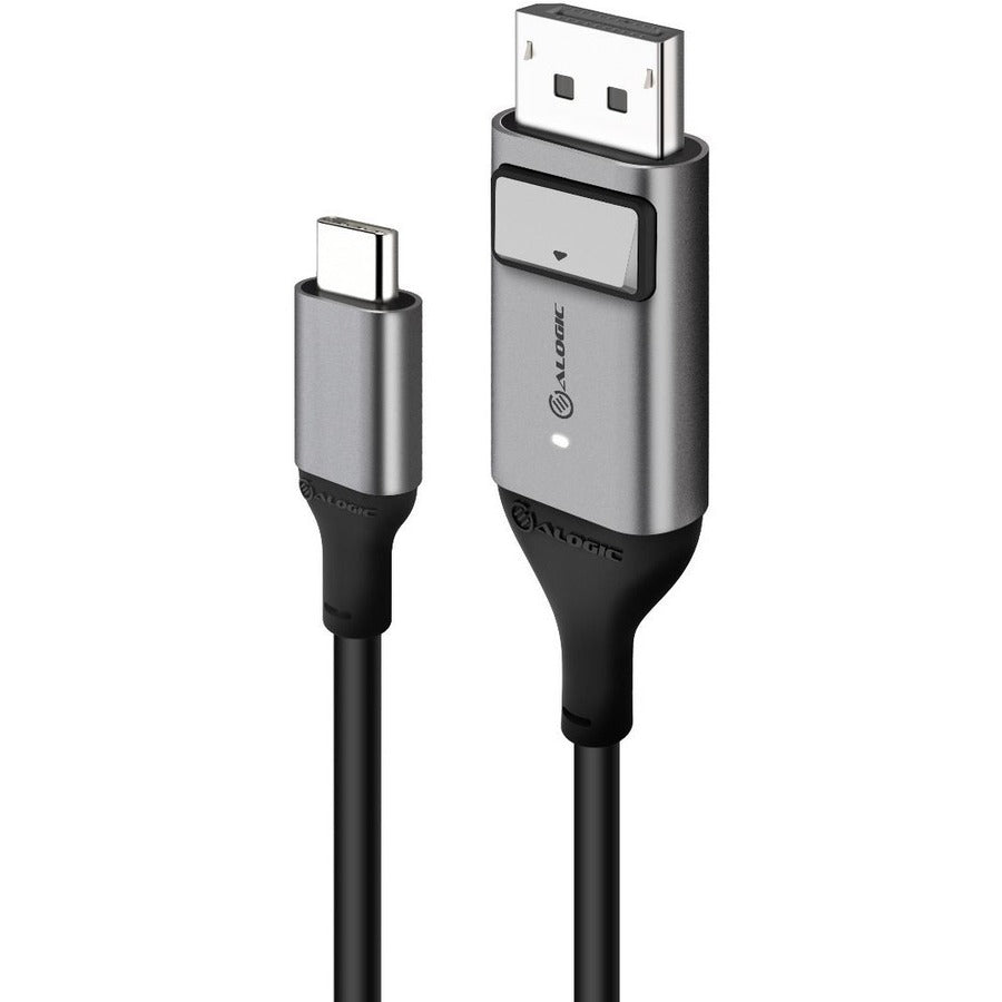 ALOGIC 1m Ultra USB-C (Male) to DP (Male) Cable - 4K @60Hz - 3.28 ft DisplayPort/USB A/V Cable for Notebook, Phone, Monitor, Projector, TV, Computer, Audio/Video Device, MacBook, iPad Pro, Desktop Com - ULCDP01-SGR