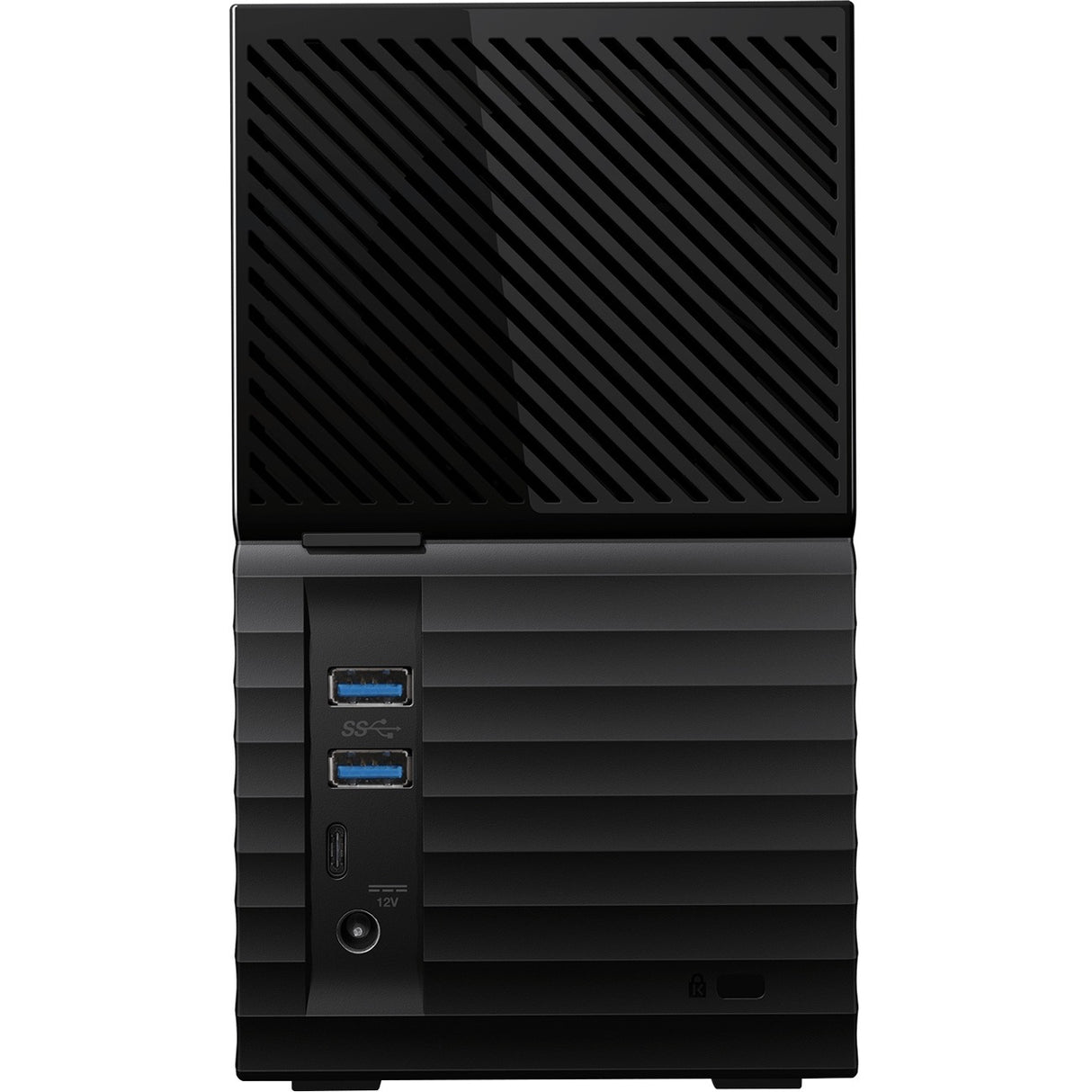 WD My Book Duo Desktop RAID Storage - 36 TB Installed HDD Capacity - RAID Supported 0, 1, JBOD - 3 USB Port(s) - 2 USB 3.0 Port(s) - Desktop - WDBFBE0360JBK-NESN