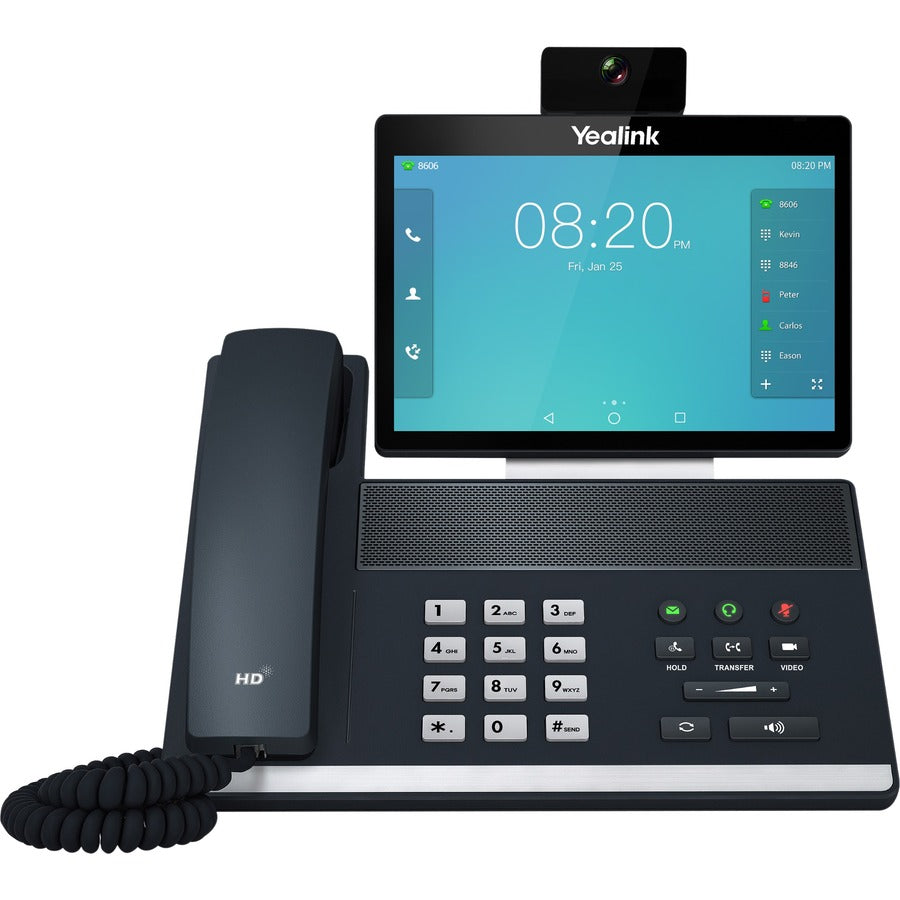 Yealink VP59 IP Phone - Corded - Corded/Cordless - Wi-Fi, Bluetooth - Desktop - Classic Gray - VoIP - IEEE 802.11a/b/g/n/ac - 2 x Network (RJ-45) - PoE Ports - 1303050