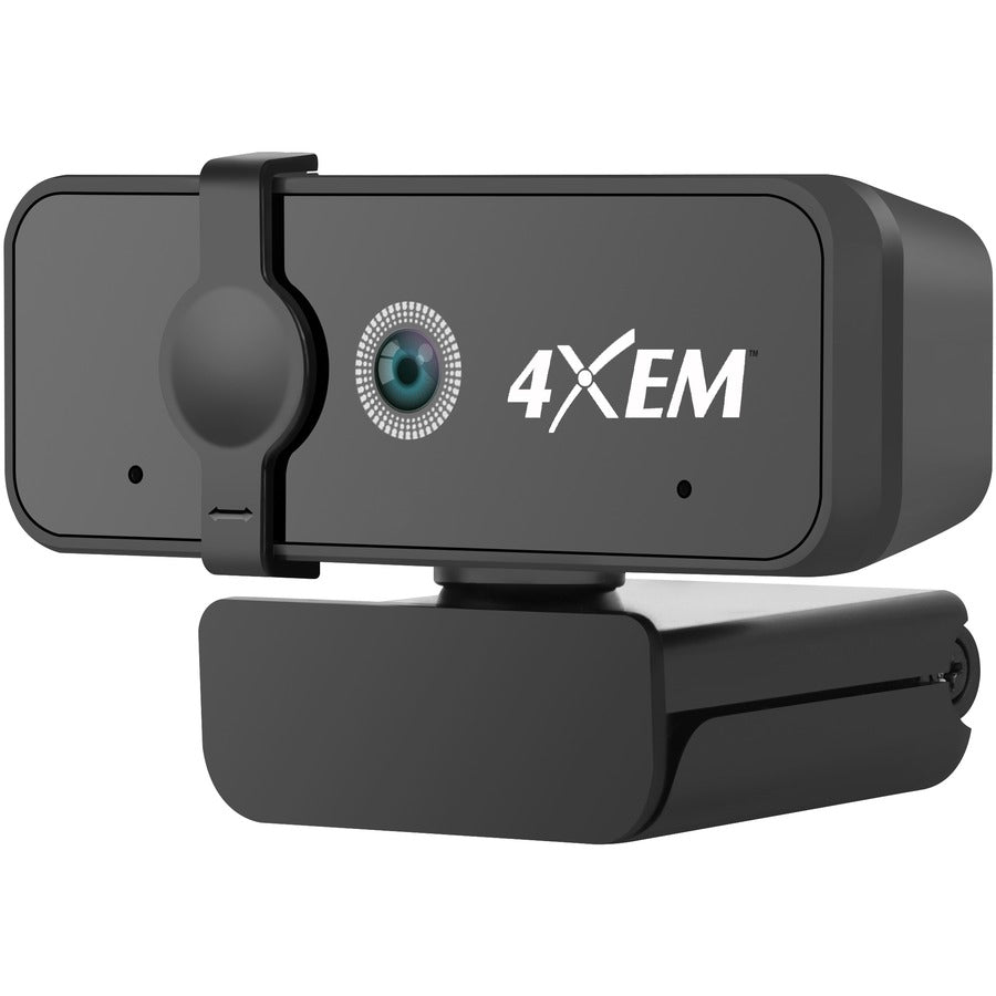 4XEM Webcam - 3 Megapixel - 30 fps - Black - USB 2.0 Type A - 2048 x 1536 Video - Auto-focus - Microphone - Computer, Monitor - Windows 10 - 4XWEBCAM1080HD