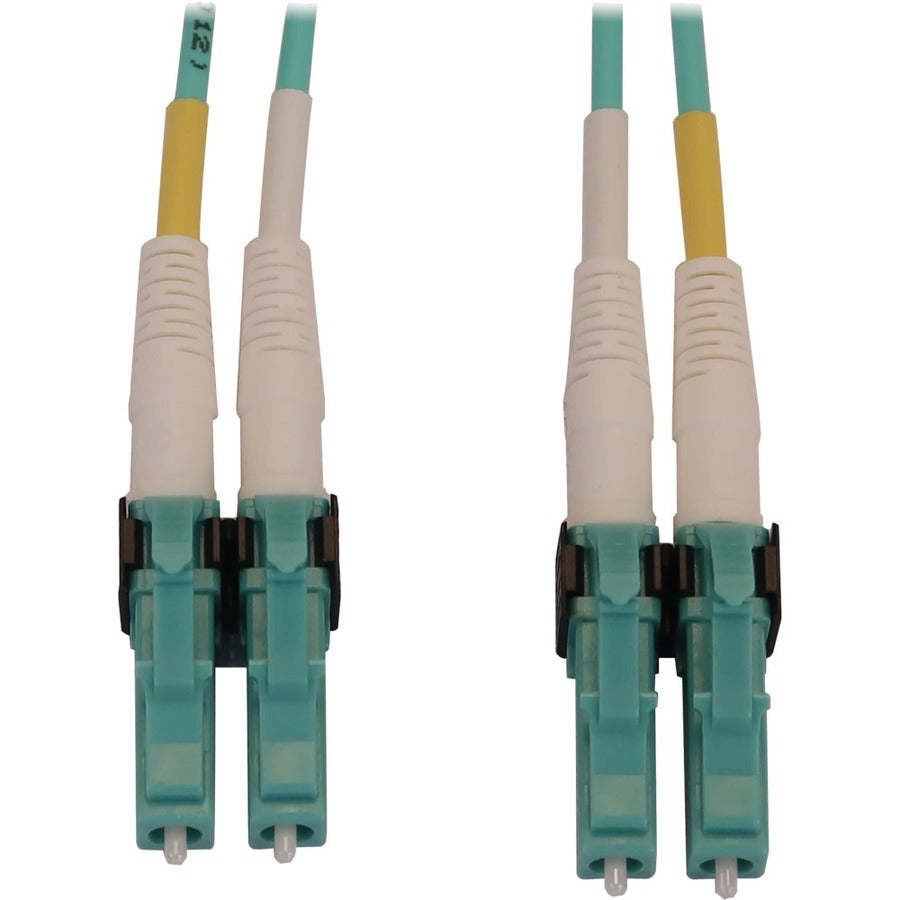Tripp Lite Switchable Fiber Optic Cable 400G MMF 50 OM4 Duplex LC-PC M/M 1M - 3.28 ft Fiber Optic Network Cable for Network Device, Switch, Patch Panel - First End: 2 x LC/PC Network - Male - Second E - N820X-01M-OM4