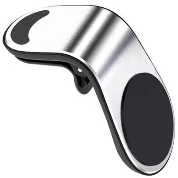 4XEM Magnetic Car Phone Holder - 2.3" x 1.5" x - Aluminum Alloy, Plastic - Black, Silver