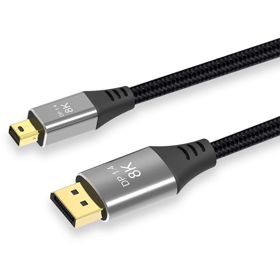4XEM 2M 8K and 4K Mini DisplayPort to DisplayPort Cable - 6.56 ft DisplayPort/Mini DisplayPort A/V Cable for Notebook, Audio/Video Device, Home Theater System, Display Screen, Monitor - First End: 1 x - 4XAP049A2M