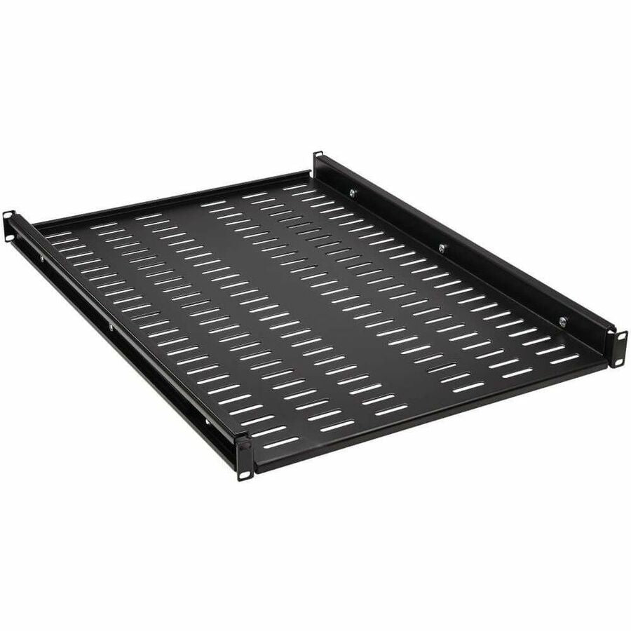 Tripp Lite SmartRack Adjustable-Deep Steel Rack Shelf - 1U, Vented, 250 lb. (113 kg) Capacity - For Data Center, Server, Router, Networking - 1U Rack Height x 19" Rack Width - Rack-mountable - Black P - SRSHELF4PHDVENT