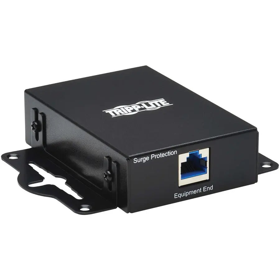 Tripp Lite In-Line Network Surge Protector - 10 Gbps, Cat6a/8, Metal Case, IEC Compliant, TAA - 2 x RJ-45 - Ethernet - TAA Compliant - eCommerce Business Prime