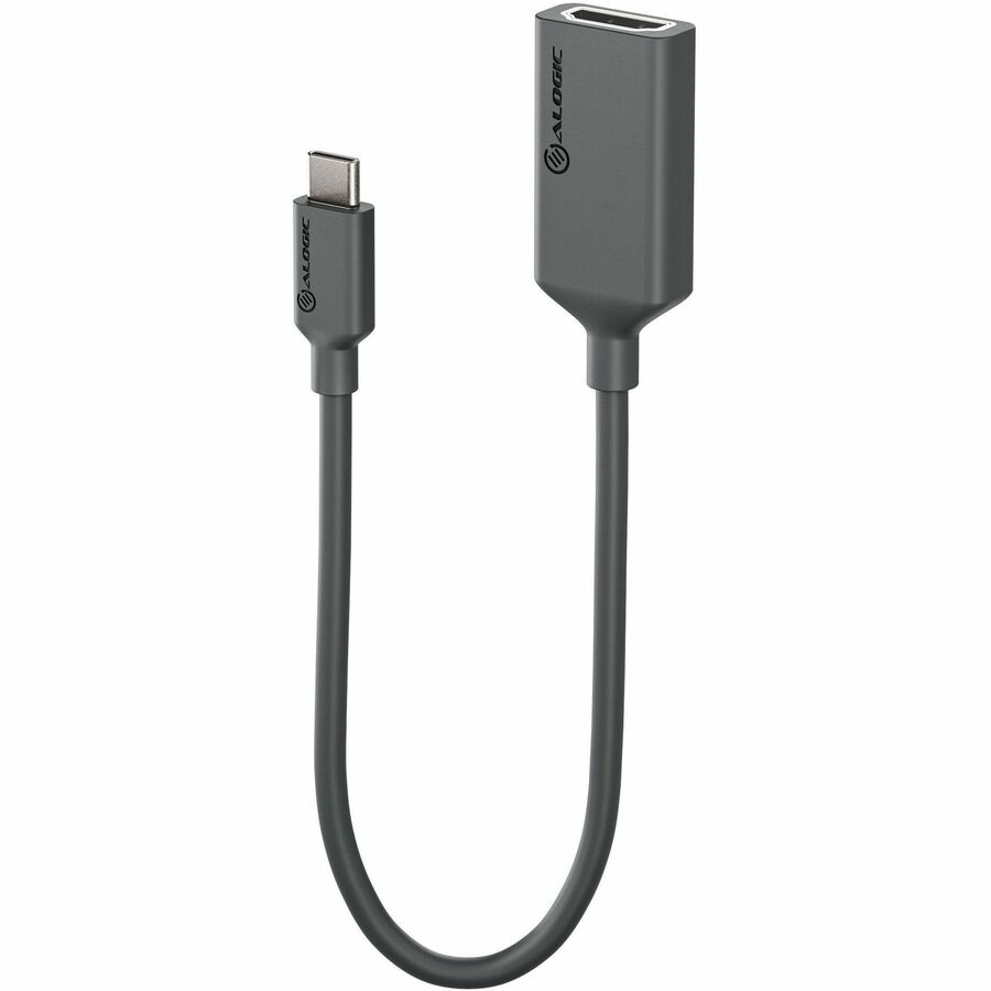 Alogic Elements Series USB-C to HDMI Adapter with 4K Support - Male to Female - 20cm - 7.87" HDMI/USB-C A/V Cable for Audio/Video Device, Computer, Monitor, Notebook, Projector, Home Theater System - - EL2UCHD-ADP