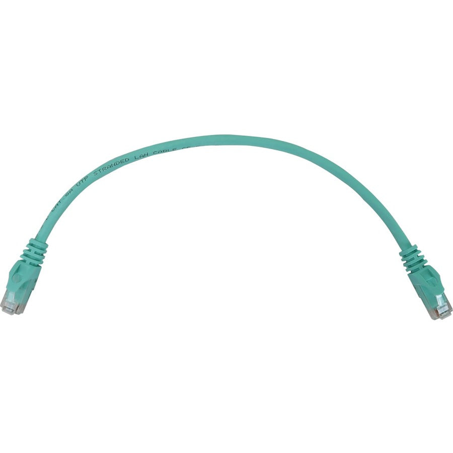 Tripp Lite N261-001-AQ Cat.6a UTP Network Cable - 1 ft Category 6a Network Cable for Network Device, Switch, Patch Panel, Server, Router, Hub, Printer, Computer, Photocopier, Modem, Security Camera, . - N261-001-AQ