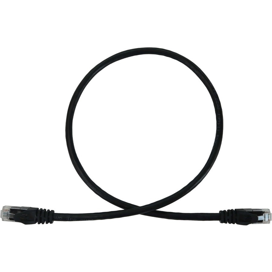 Tripp Lite N261-002-BK Cat.6a UTP Network Cable - 2 ft Category 6a Network Cable for Network Device, Switch, Patch Panel, Server, Router, Hub, Printer, Computer, Photocopier, Modem, Security Camera, . - N261-002-BK