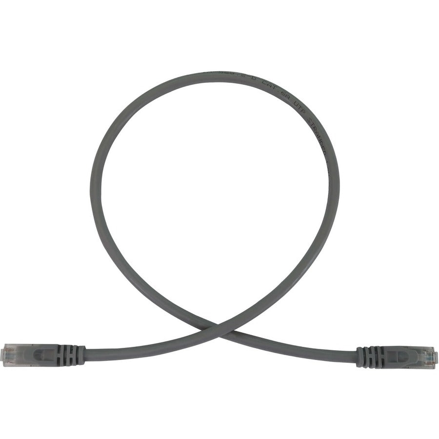 Tripp Lite N261-002-GY Cat.6a UTP Network Cable - 2 ft Category 6a Network Cable for Network Device, Switch, Patch Panel, Server, Router, Hub, Printer, Computer, Photocopier, Modem, Security Camera, . - N261-002-GY
