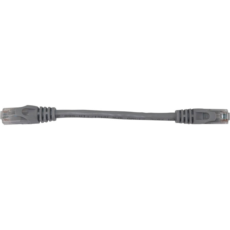 Tripp Lite N261-06N-GY Cat.6a UTP Network Cable - 6" Category 6a Network Cable for Network Device, Switch, Patch Panel, Server, Router, Hub, Printer, Computer, Photocopier, Modem, Security Camera, ... - N261-06N-GY