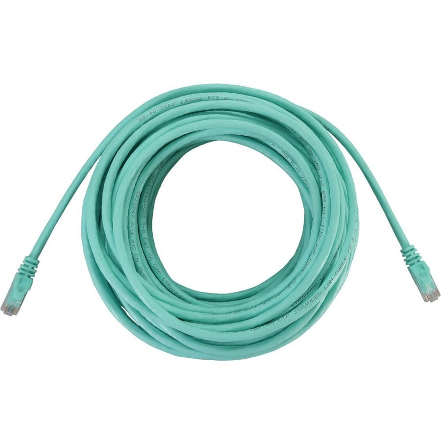 Tripp Lite N261-100-AQ Cat.6a UTP Network Cable - 100 ft Category 6a Network Cable for Network Device, Switch, Patch Panel, Server, Router, Hub, Printer, Computer, Photocopier, Modem, Security Camera, - N261-100-AQ