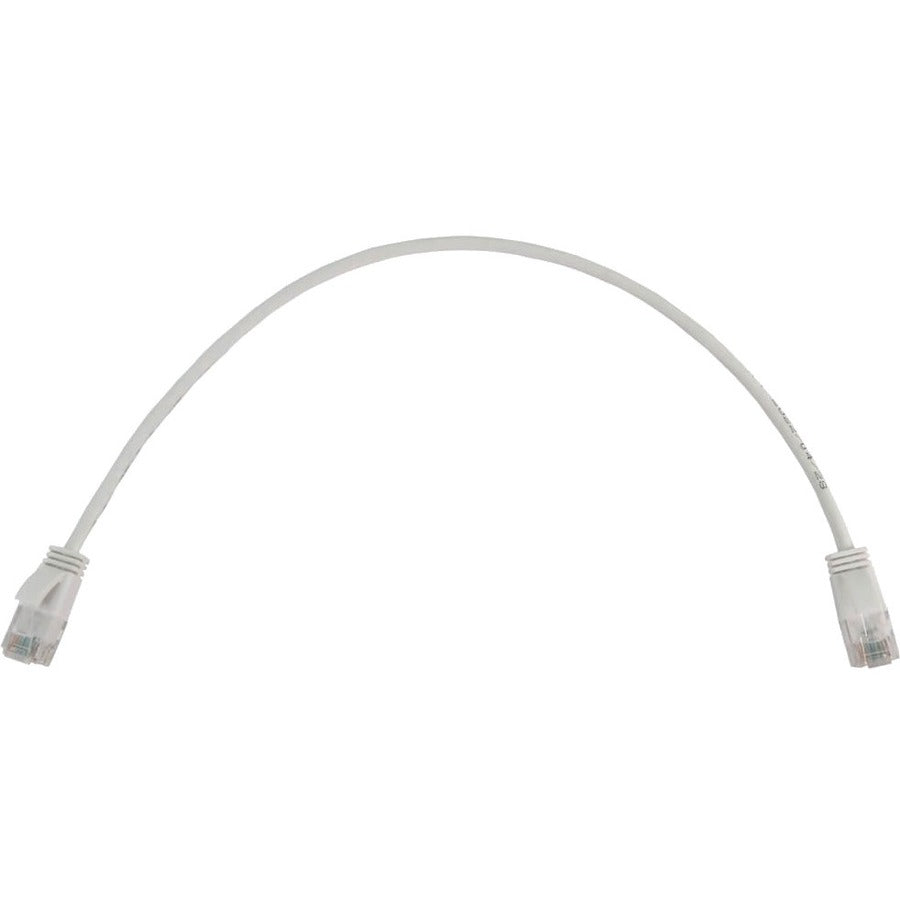 Tripp Lite N261-S01-WH Cat.6a UTP Patch Network Cable - 1 ft Category 6a Network Cable for Network Device, Switch, Patch Panel, Server, Router, Hub, Printer, Computer, Photocopier, Modem, Security Cam - N261-S01-WH