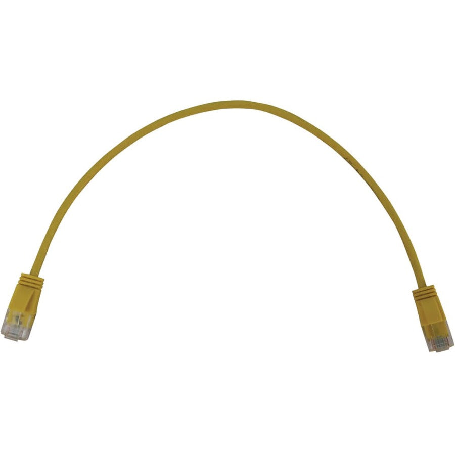 Tripp Lite N261-S01-YW Cat.6a UTP Patch Network Cable - 1 ft Category 6a Network Cable for Network Device, Switch, Patch Panel, Server, Router, Hub, Printer, Computer, Photocopier, Modem, Security Cam - N261-S01-YW
