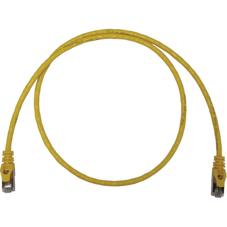 Tripp Lite N262-S03-YW Cat6a STP Patch Network Cable - 3 ft Category 6a Network Cable for Network Device, Server, Switch, Router, Hub, Printer, Computer, Photocopier, Modem, PoE Device, Patch Panel, . - N262-S03-YW